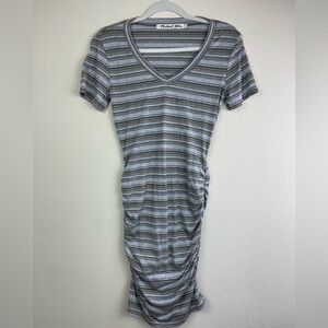 Michael Stars Kali Striped T-Shirt Dress Size Small (D1-18)